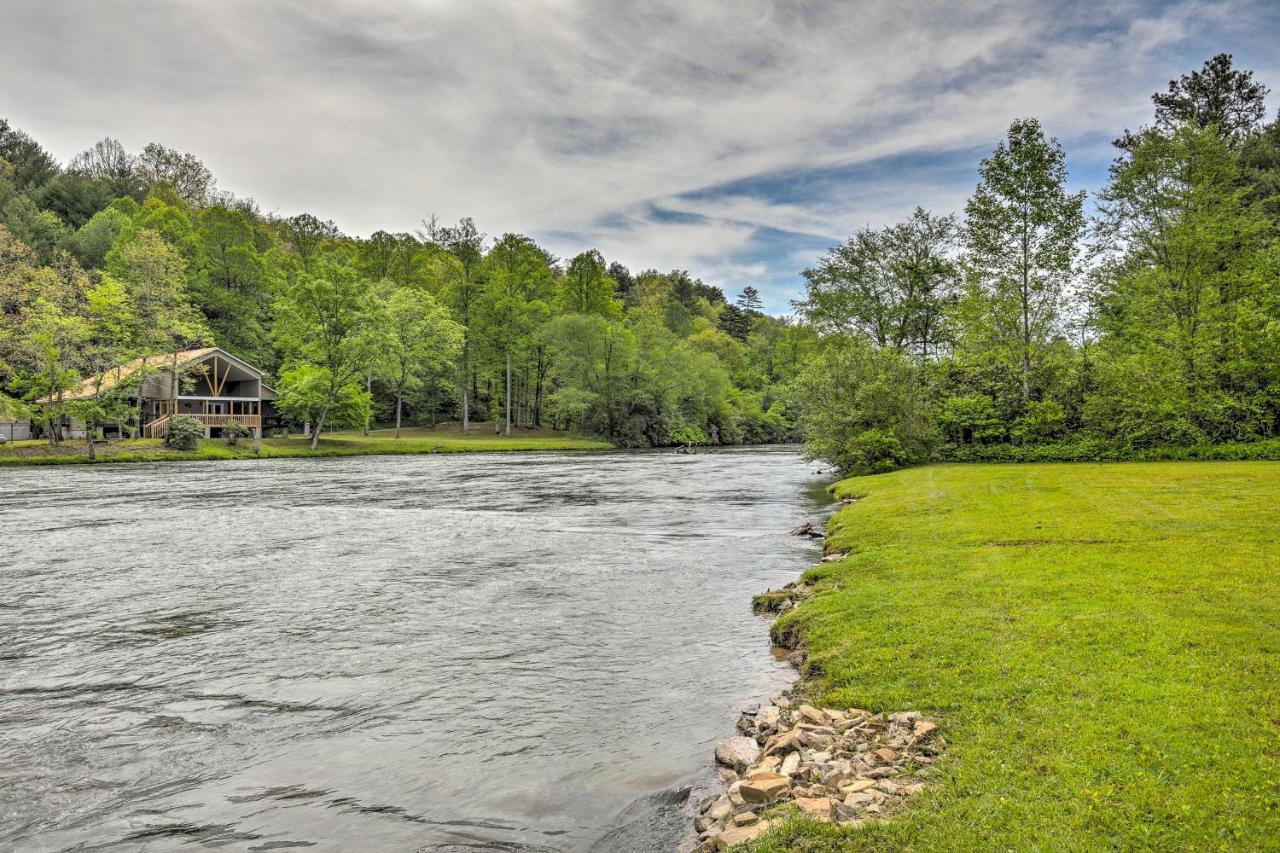 マーフィ Cozy Riverfront Cabin With Fire Pit Fish And Explore!ヴィラ エクステリア 写真